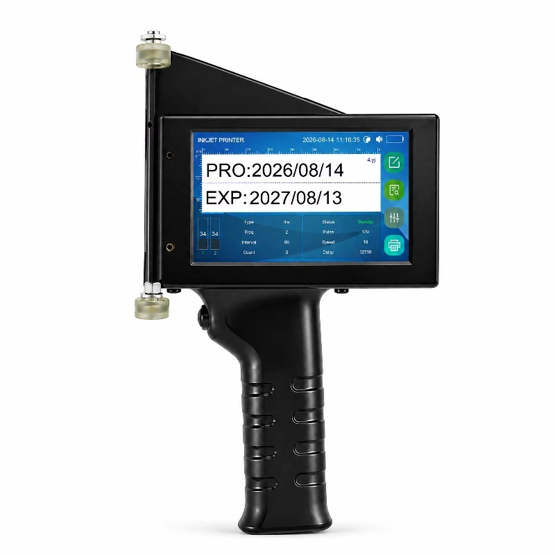 Handheld Inkjet Date Code Printer Gun - 10cm Large Format TIJ Handheld Inkjet