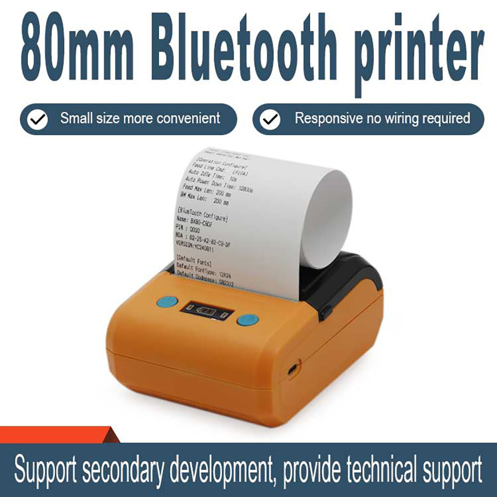 Bluetooth Portable Thermal Receipt Printer 58Mm - 80mm Dapper Mini Imprimante Portable Thermique