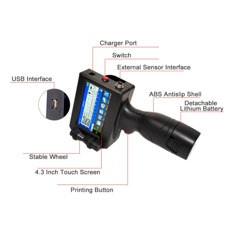 New Upgrade Expiry Date Code M - Handheld Inkjet Date Code Printer Gun review and price