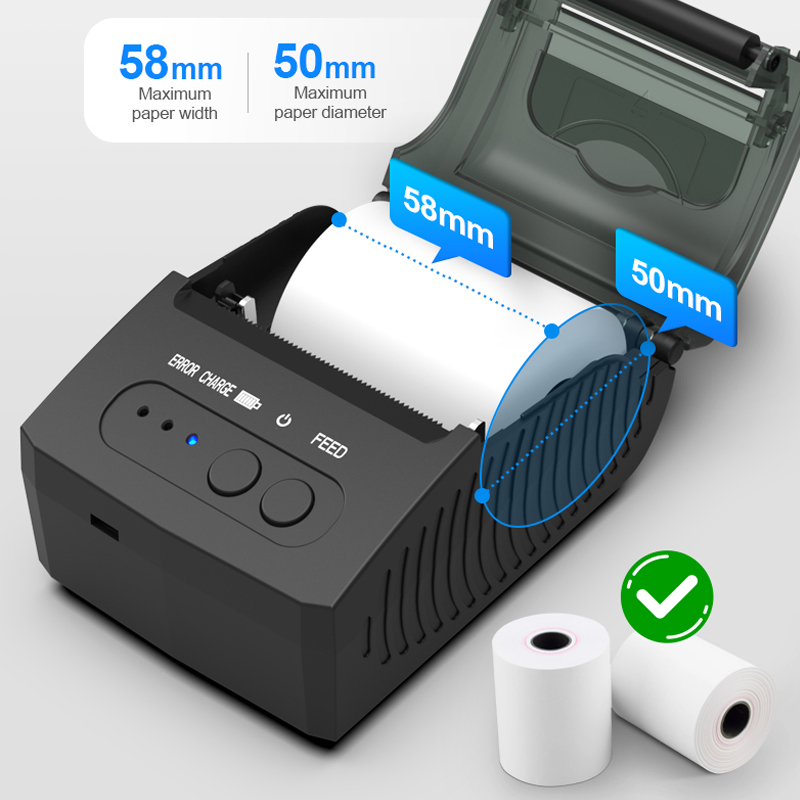 Portable 58mm Bluetooth Therma - Bluetooth Portable Thermal Receipt Printer 58Mm review and price