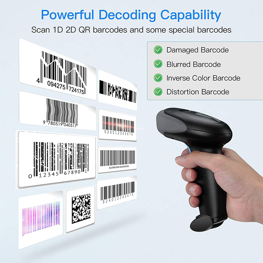 Yokoscan Factory Brand Laser 1 - Wireless Barcode Scanner 2D Qr Laser review and price