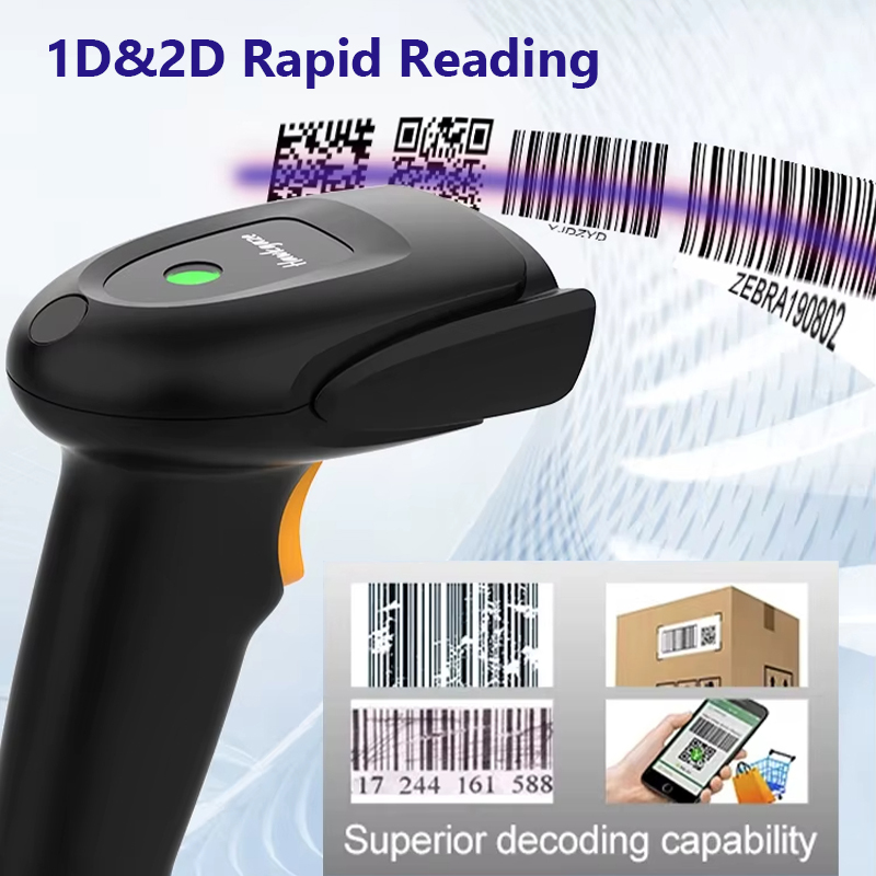 Langhuike Handheld 1D/2D QR Ba - Wireless Barcode Scanner 2D Qr Laser review and price