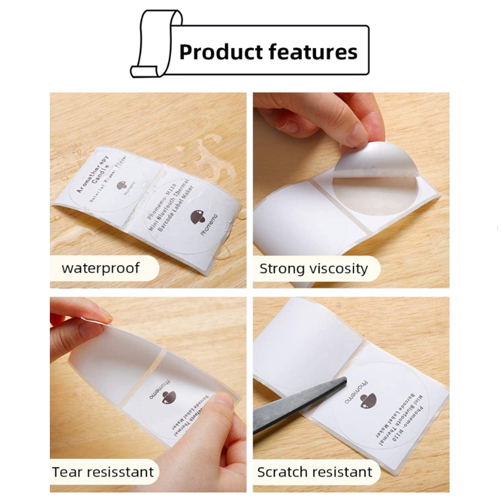Phomemo Sticker Paper for M110 - Round Sticker Thermal Labels Colored review and price
