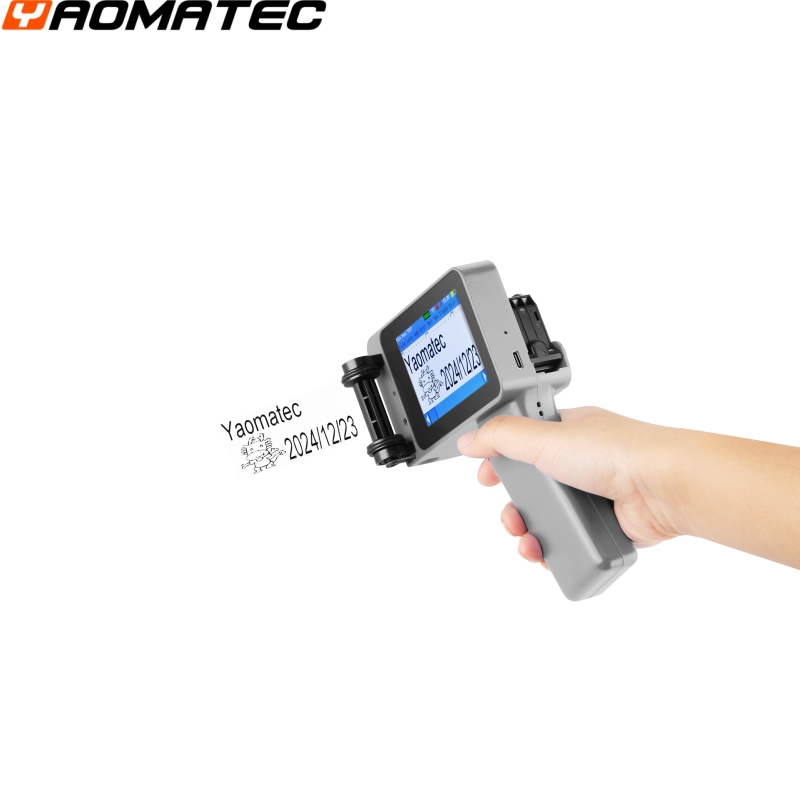 With ink:  Grey 12.7MM TIJ Exp - Handheld Inkjet Date Code Printer Gun review and price