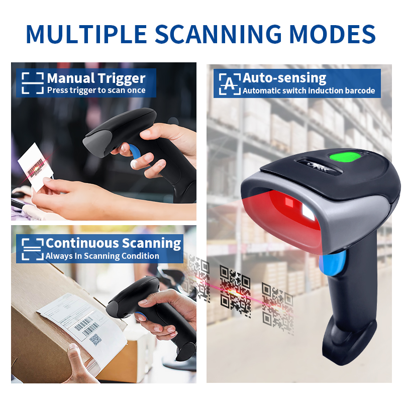 Handheld Wired 1D 2D Qr Bar Co - Wireless Barcode Scanner 2D Qr Laser review and price