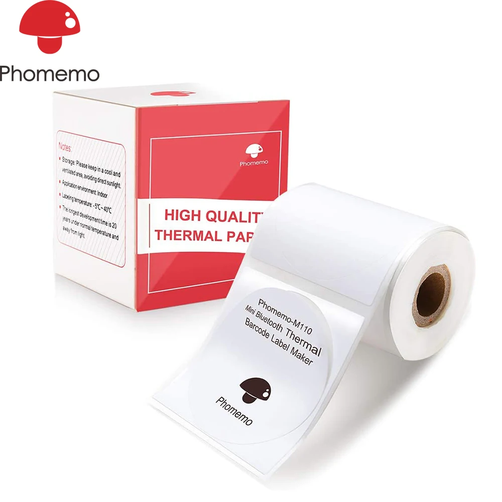 Phomemo Thermal  Papel for M11 - Round Sticker Thermal Labels Colored review and price