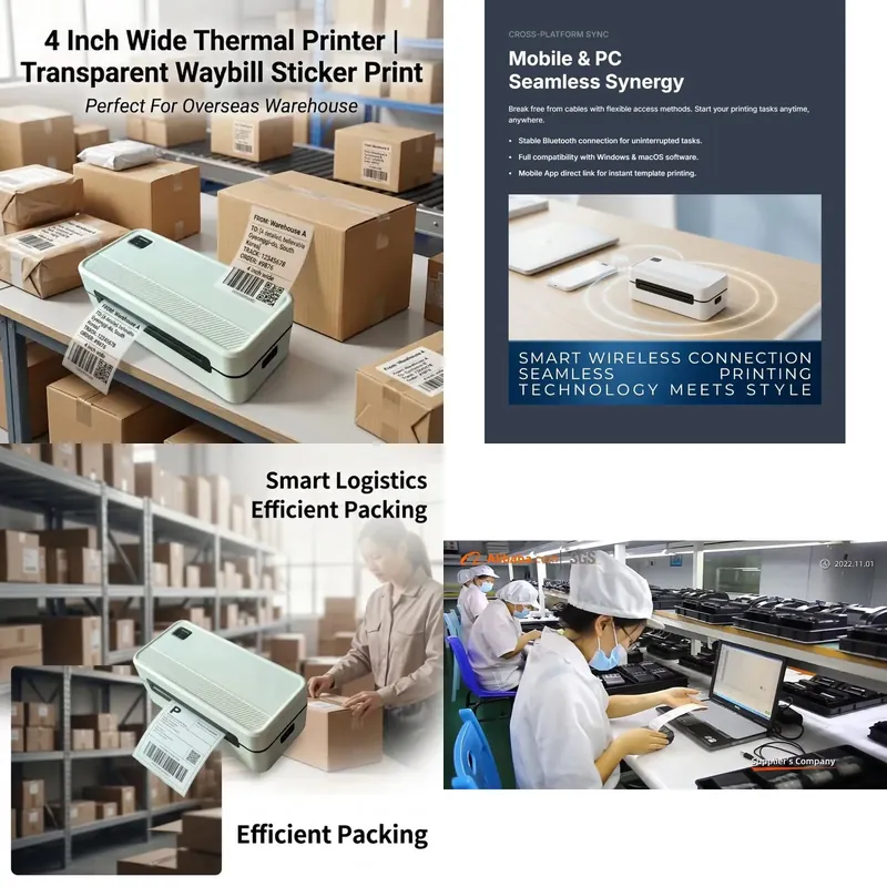 4 Inch USB Wireless Port Direc - Barcode Printer Direct Thermal 110Mm review and price