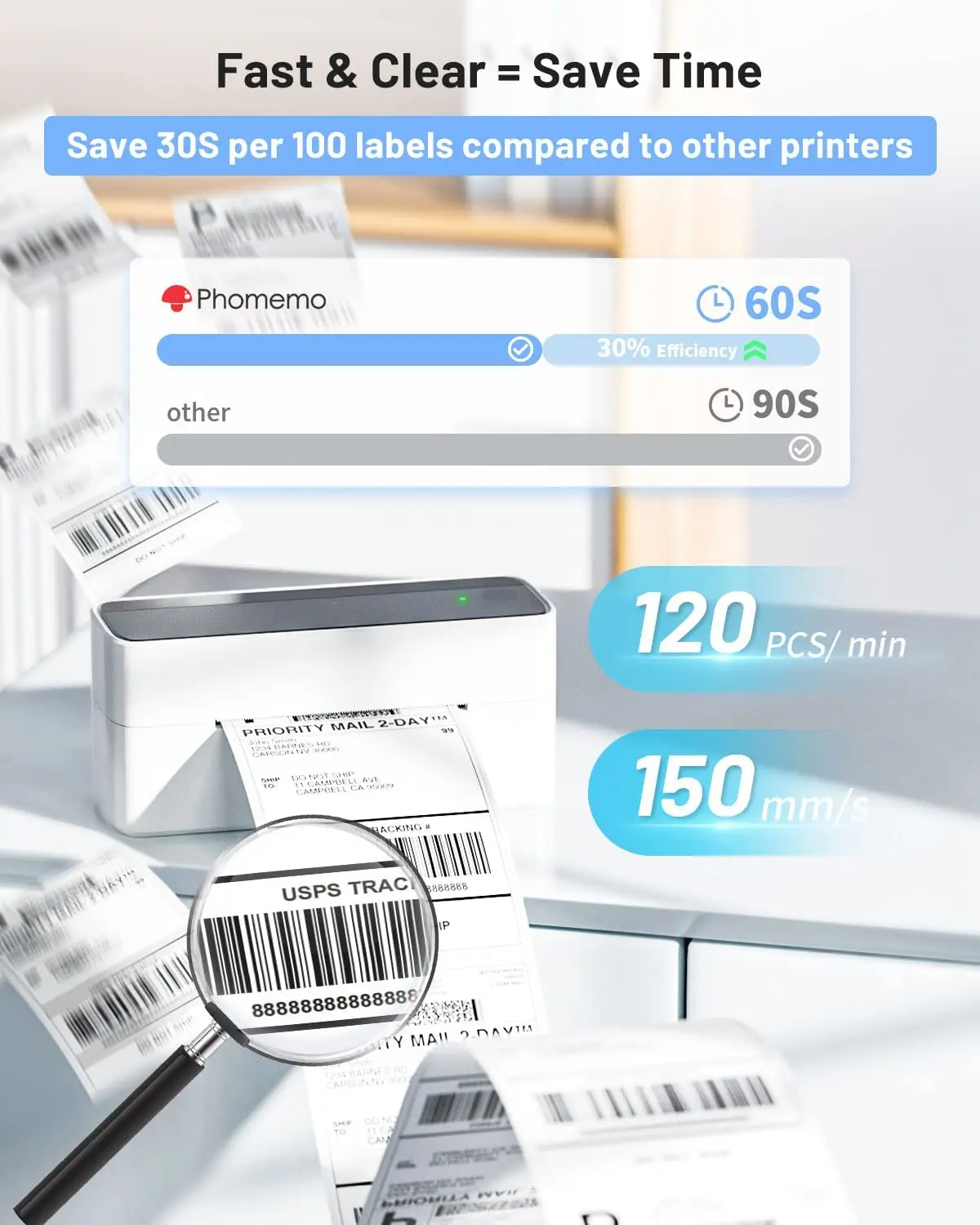2026 Phomemo 241bt 4x6 Shippin - Thermal Label Printer 4X6 Shipping review and price