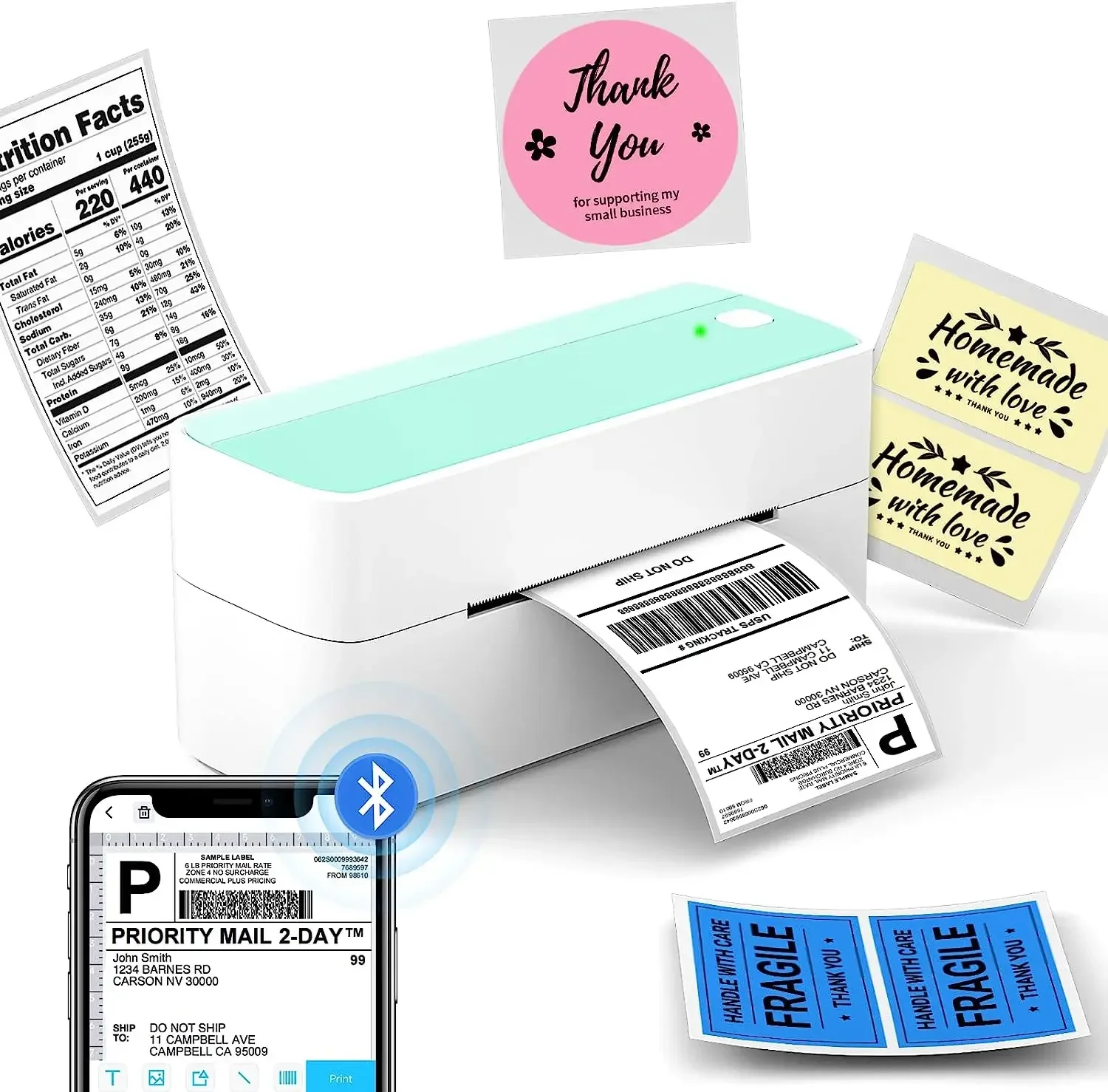 2026/Direct Thermal printer la - Thermal Label Printer 4X6 Shipping review and price
