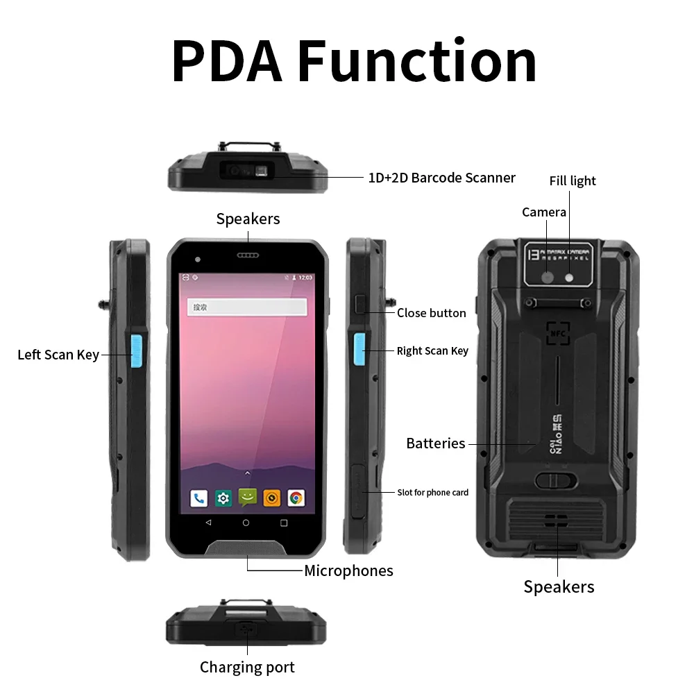 2026  Android 9.0 Device IP67  - Handheld Pda Scanner Android Barcode review and price