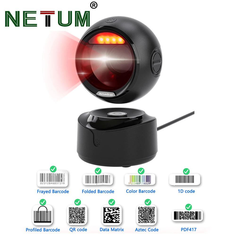 NETUM Barcode Scanner Automati - Wireless Barcode Scanner 2D Qr Laser review and price