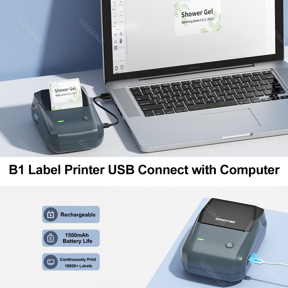 Niimbot B1 Wireless Label Make - Round Sticker Thermal Labels Colored review and price