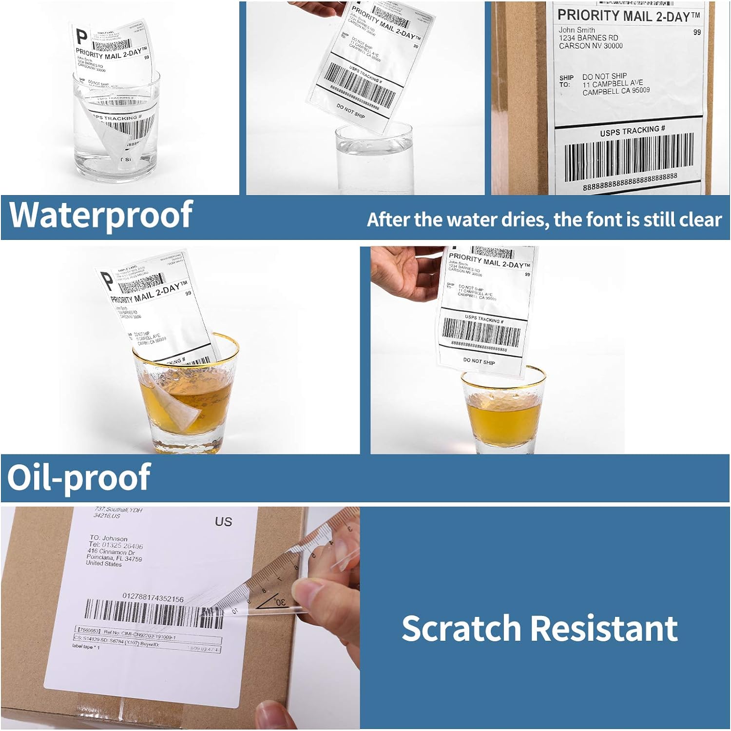 500 pcs Waybill Label A6 Size  - Thermal Shipping Label Roll 4X6 500 review and price