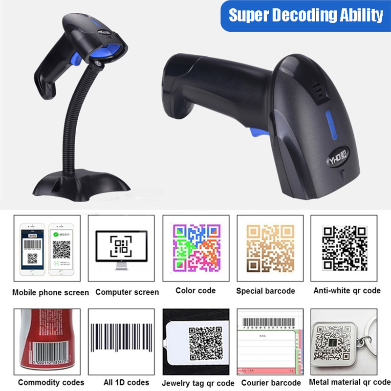 RS1100 Wireless Wired Barcode  - Wireless Barcode Scanner 2D Qr Laser review and price