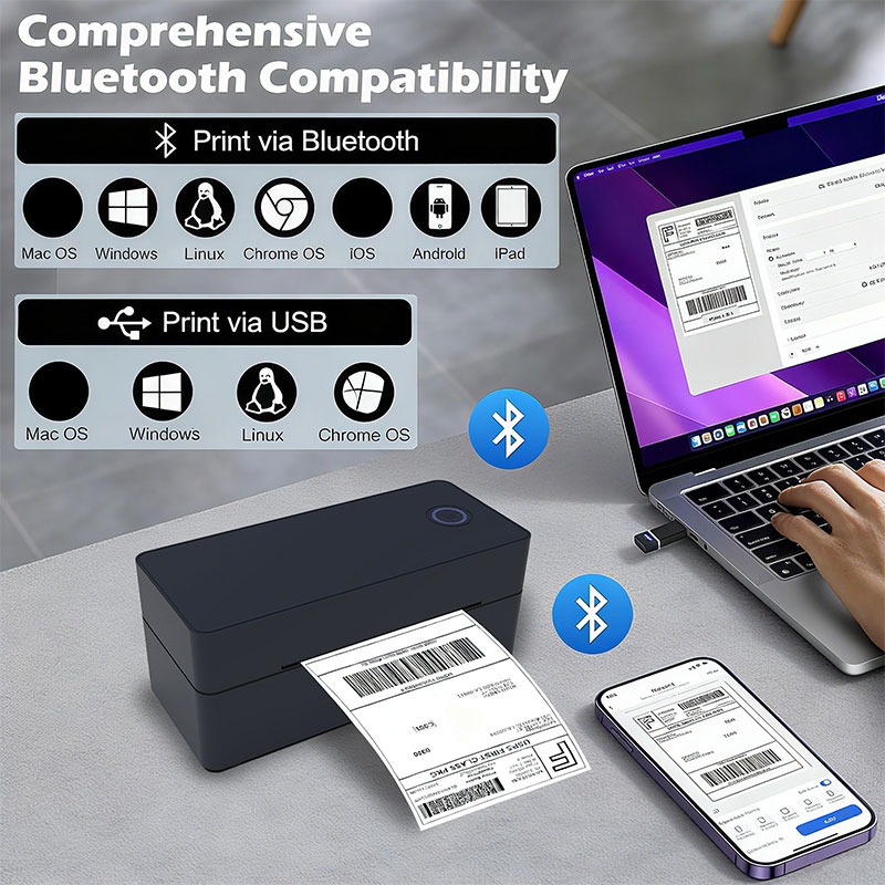 Wireless Bluetooth Thermal Des - Thermal Label Printer 4X6 Shipping review and price