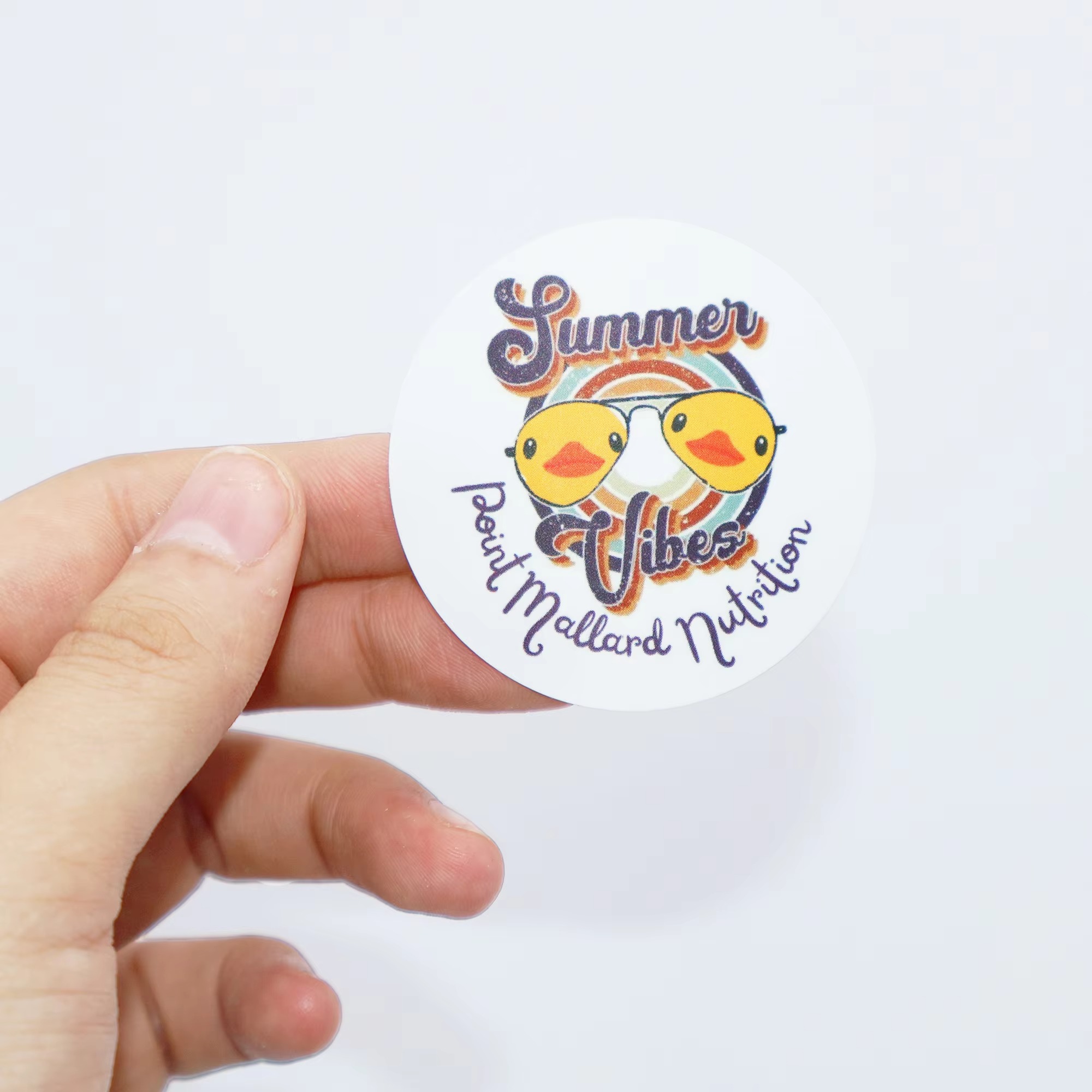 Custom Rainbow Thermal Label S - Round Sticker Thermal Labels Colored review and price
