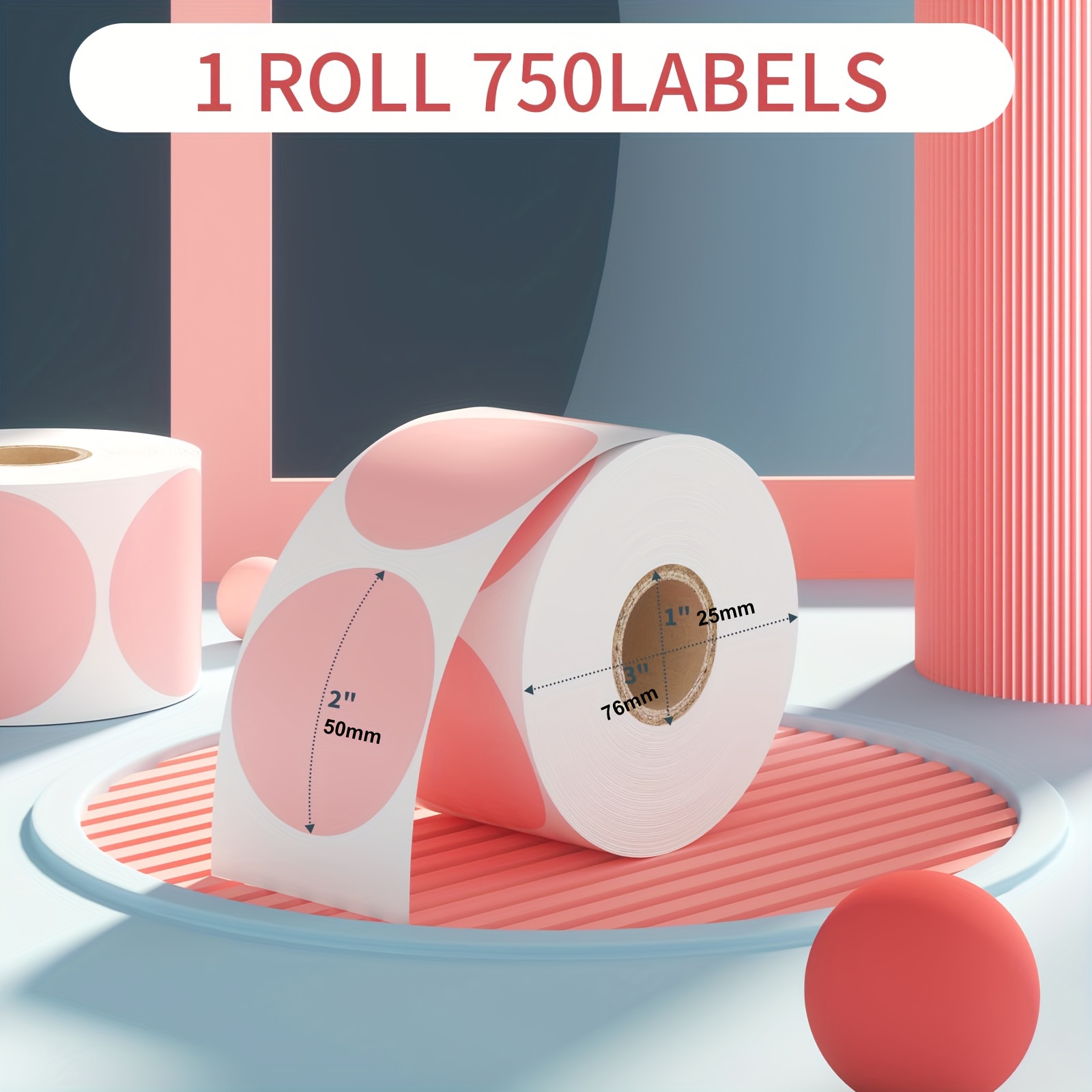 2 Inch Color Coding Thermal La - Round Sticker Thermal Labels Colored review and price