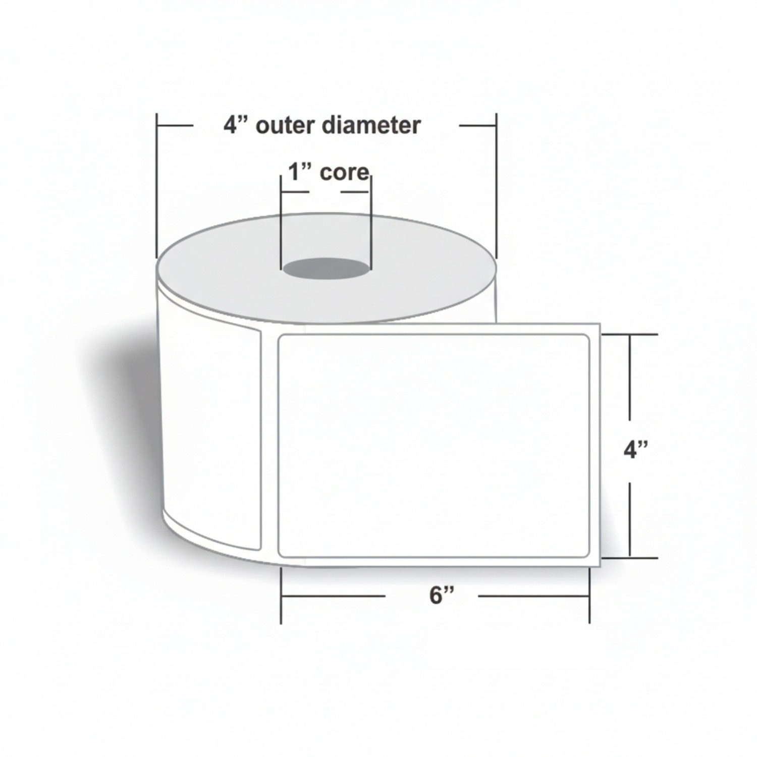 4x6 Inch Direct Thermal Shippi - Thermal Shipping Label Roll 4X6 500 review and price