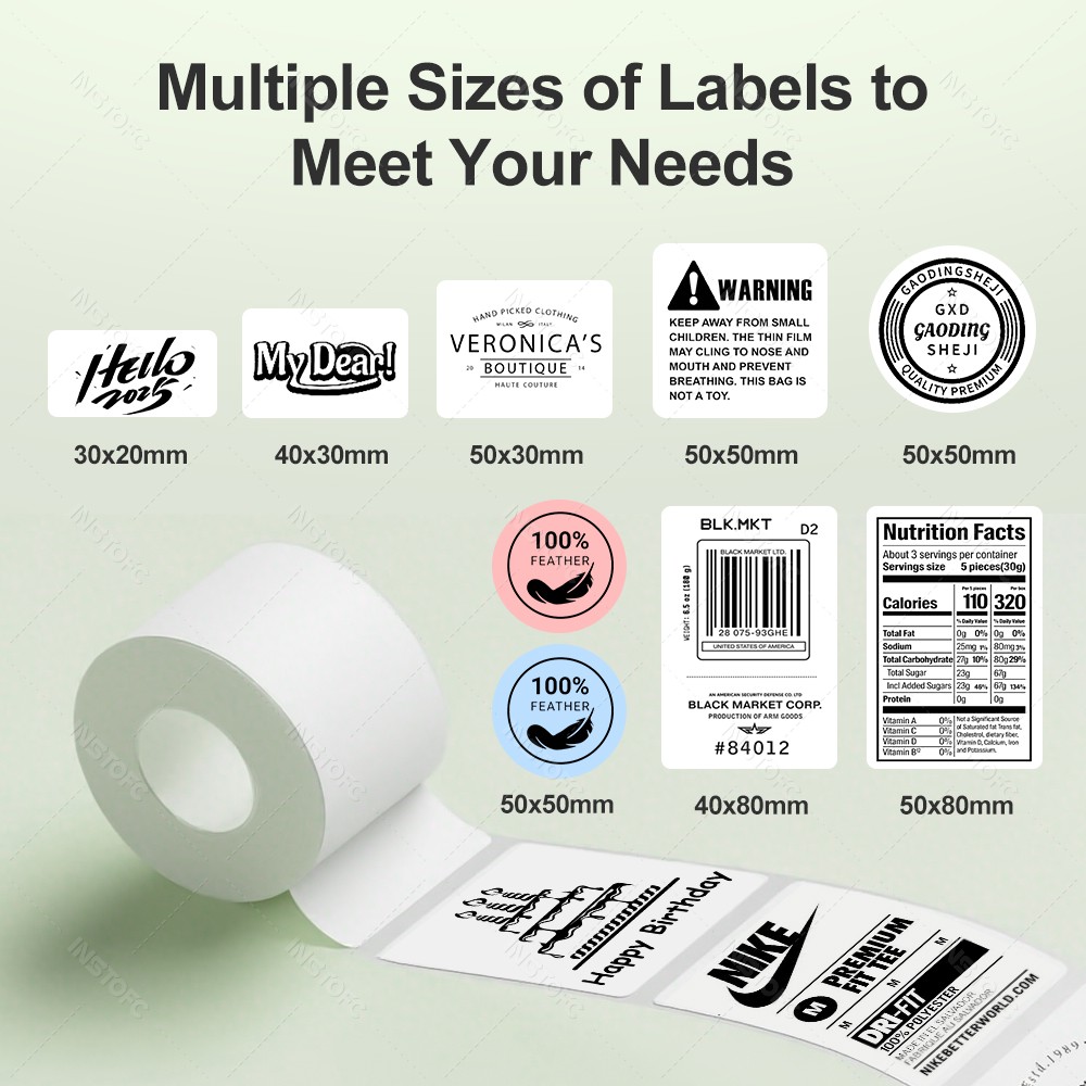 Portable Thermal Label Printer - Round Sticker Thermal Labels Colored review and price