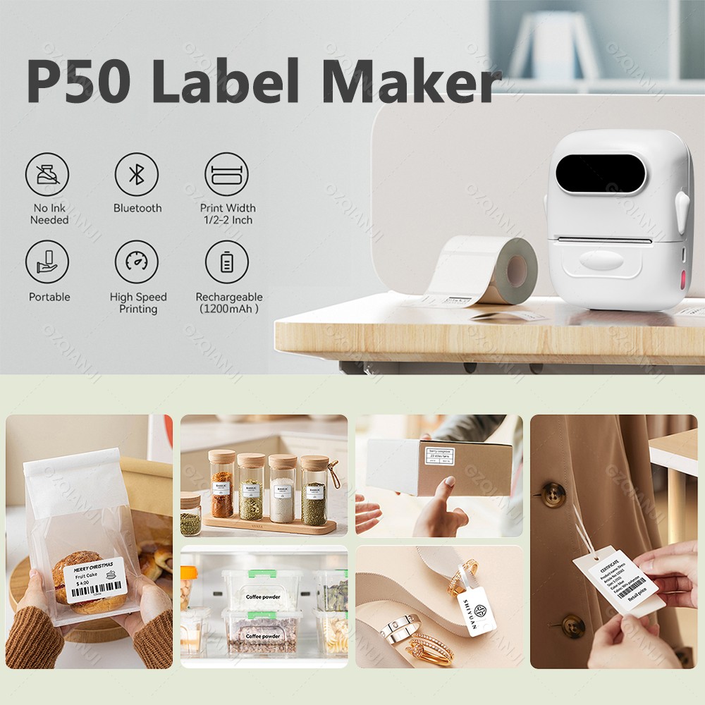 Portable Thermal Label Printer - Round Sticker Thermal Labels Colored review and price