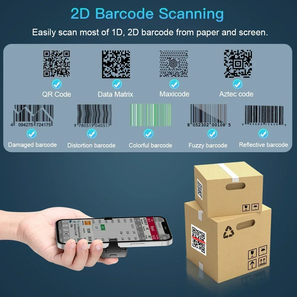 Eyoyo EY-022 2D Bluetooth Barc - Wireless Barcode Scanner 2D Qr Laser review and price