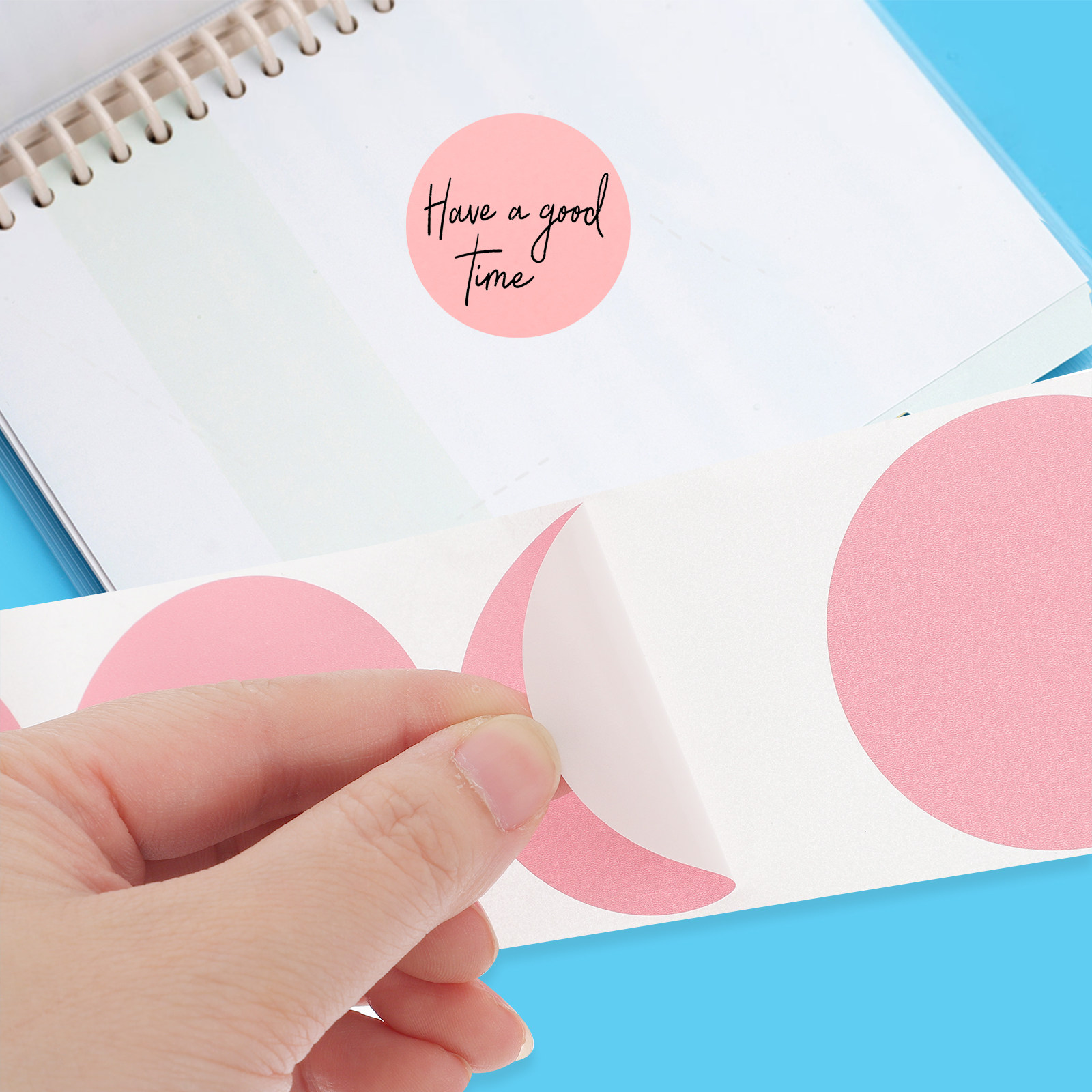 1 Roll Thermal Round Blank Sel - Round Sticker Thermal Labels Colored review and price