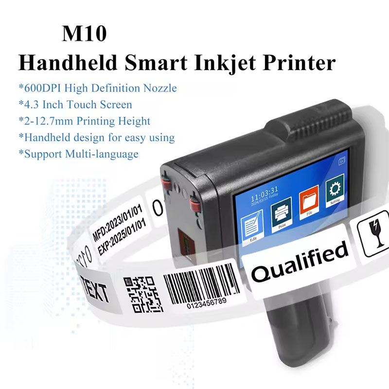 12.7mm Handheld Inkjet Printer - Handheld Inkjet Date Code Printer Gun review and price