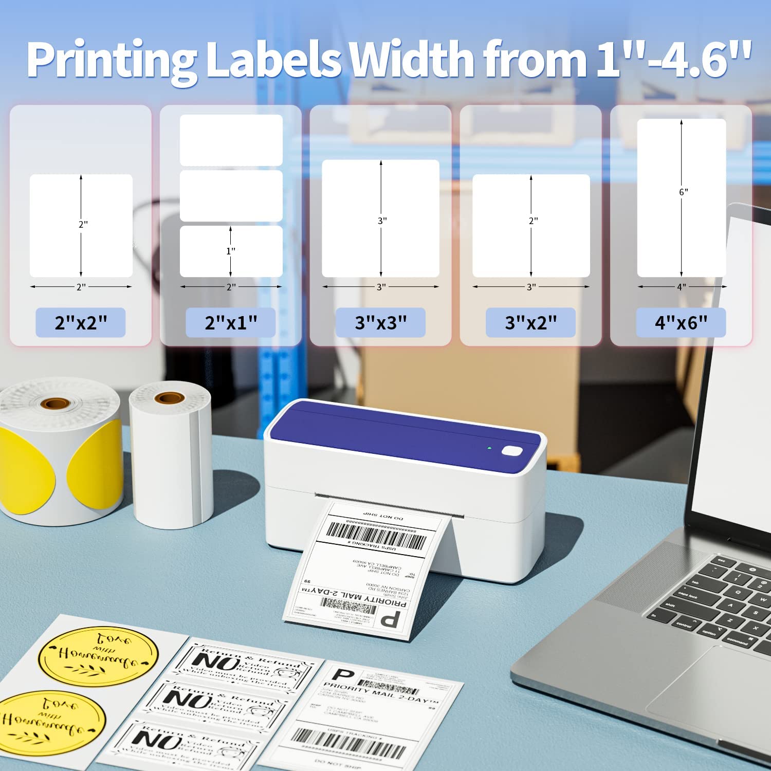 Phomemo 241bt 4x6 Shipping Pac - Thermal Label Printer 4X6 Shipping review and price